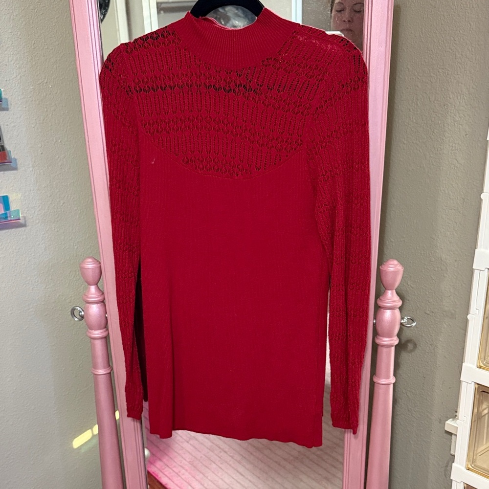 Torrid Red Turtleneck Sweater